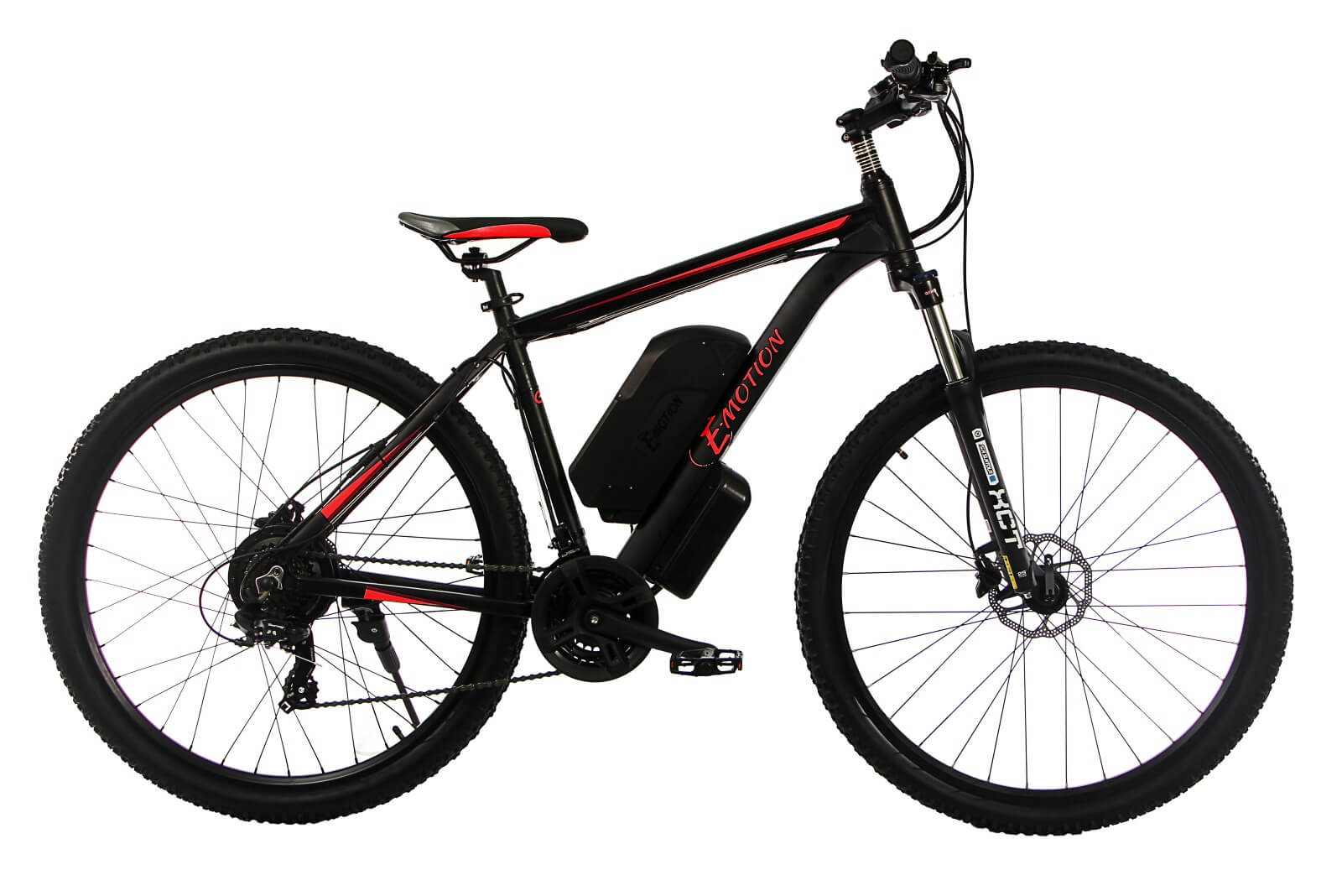 

Электровелосипед E-motion MTB 27,5" GT 48V 15Ah 700W / рама 19" чёрно-красный