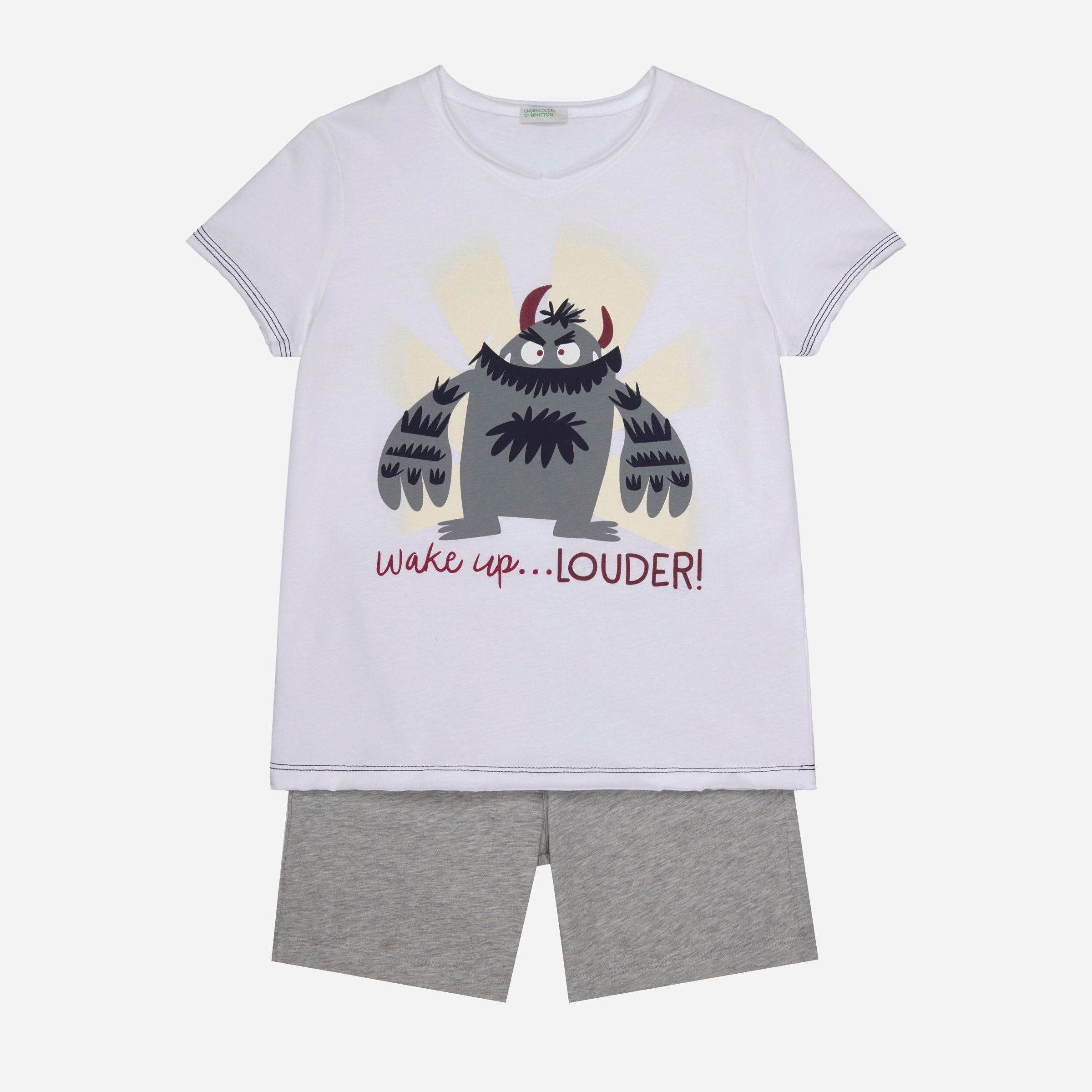 

Пижама (футболка + шорты) United Colors of Benetton 3Z2E0P222-101 104 см
