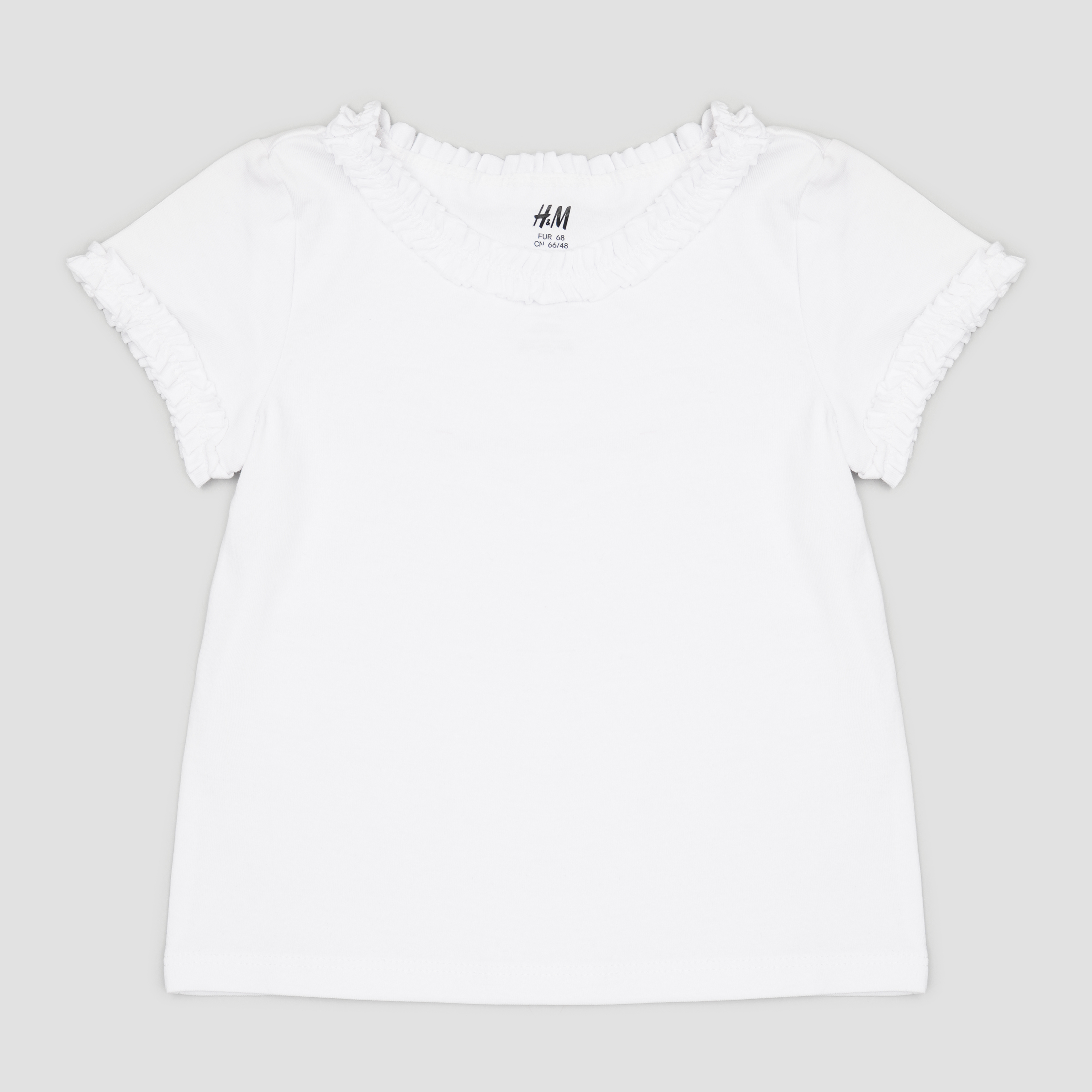 

Футболка H&M 6428838 68 см Белая