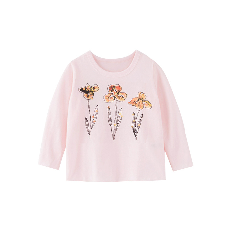 

Лонгслив для девочки Three flowers Berni Kids (140) Розовый
