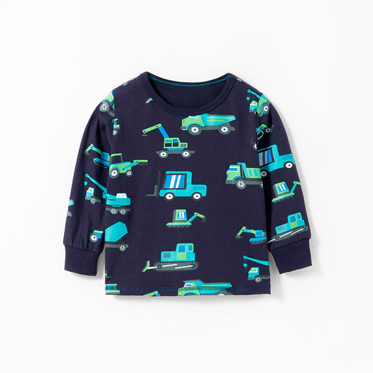 

Лонгслив для мальчика Blue excavator Berni Kids (140) Синий
