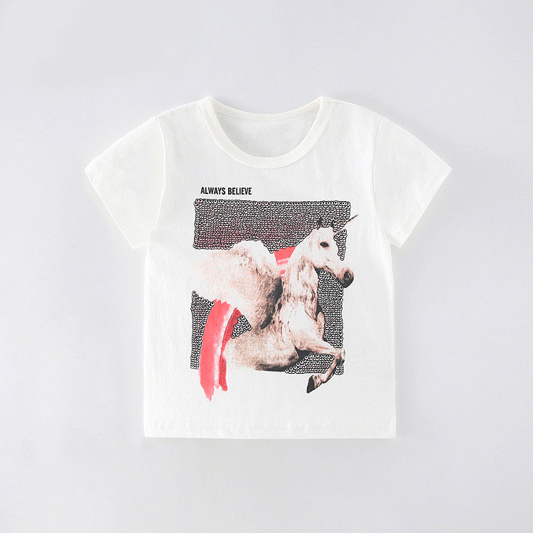 

Футболка для девочки Always believe Berni Kids (130) Белый