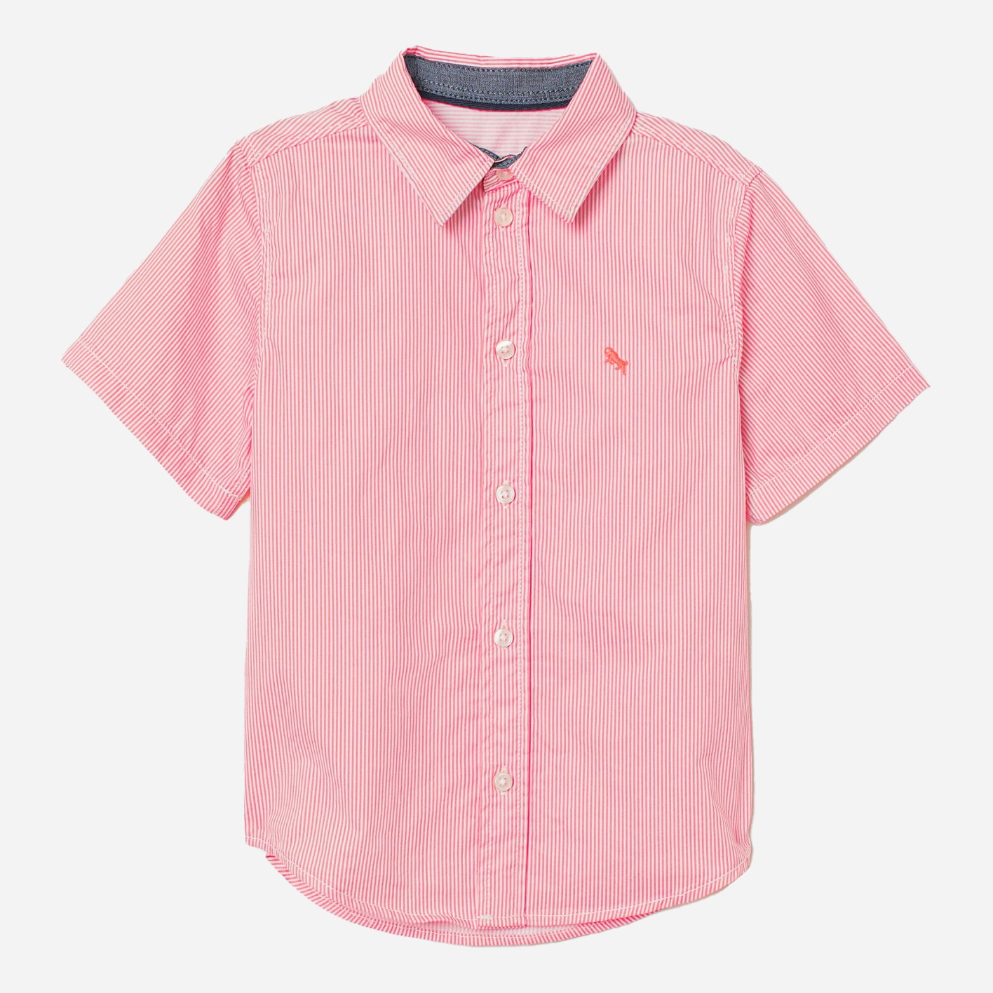 

Рубашка H&M 2204-8661192 128 см Коралловый/Полоска