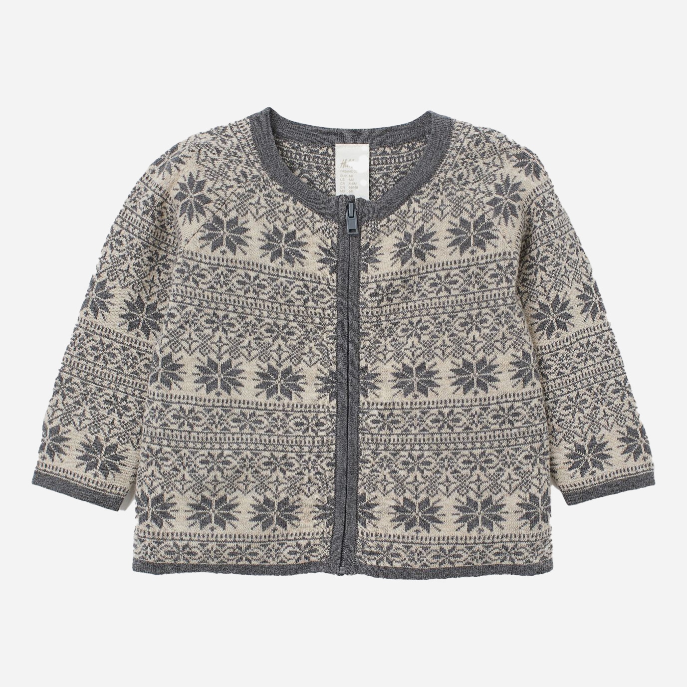 

Кофта H&M 707-9066552 92 см Серо-белый/Принт