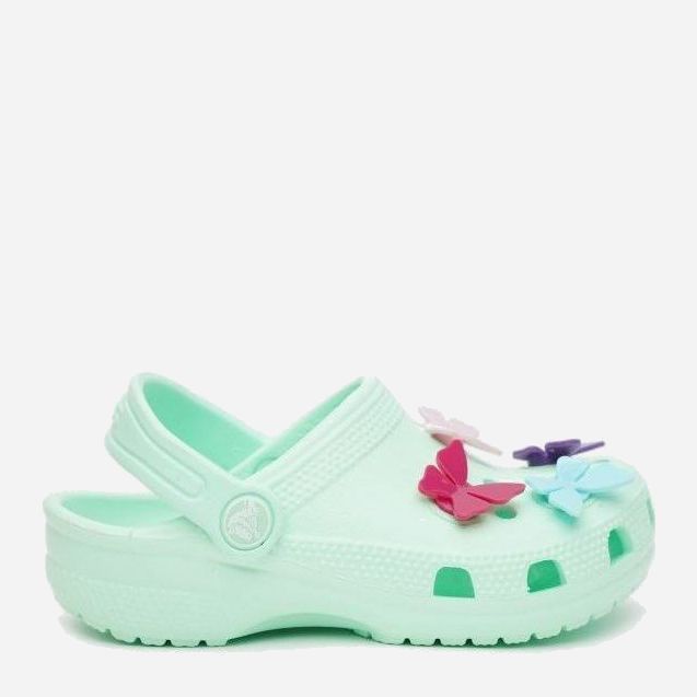 

Кроксы Crocs Kids' Classic Butterfly Charm Clog 206179-3TI_J2 33-34 20.8 см Мятные