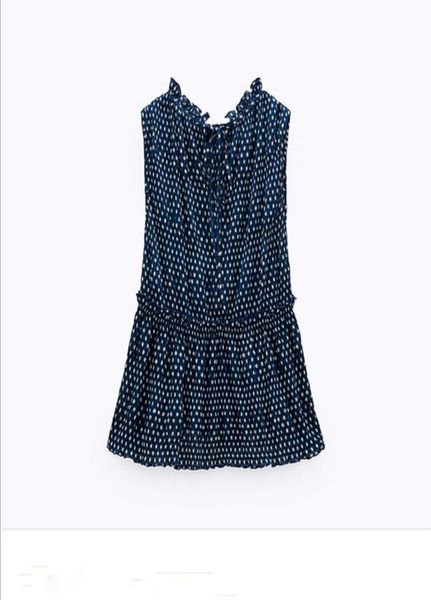 

Блуза Zara М Синяя с белым (1203-540)