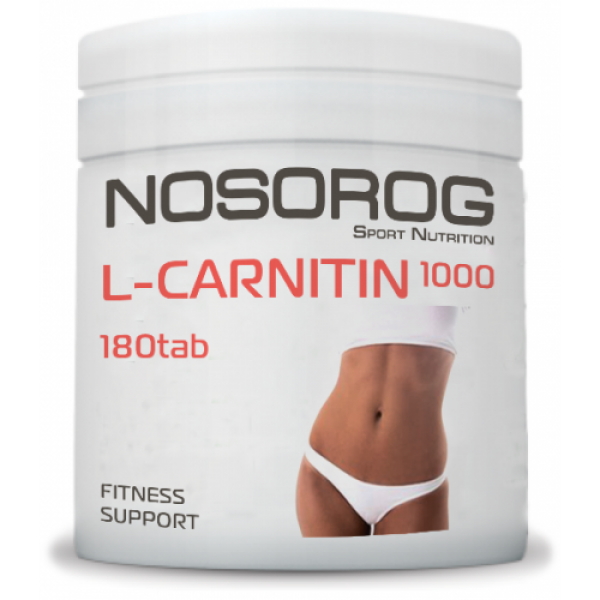 

Жиросжигатель Л-Карнитин Nosorog Nutrition L-Carnitine 180 таблеток Без Вкуса