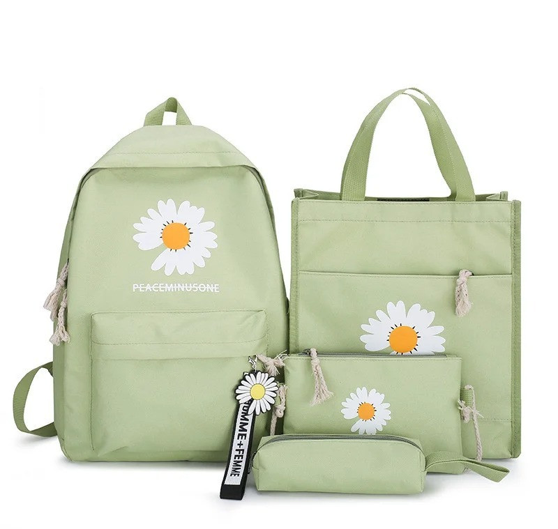 

Набор 4 в 1 школьный рюкзак, сумка, клатч и пенал Sugebag зеленый (1450758915)