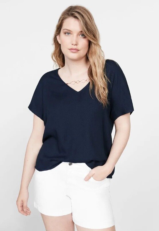 

Футболка Mango Violeta 51030655 Plus Size 52р