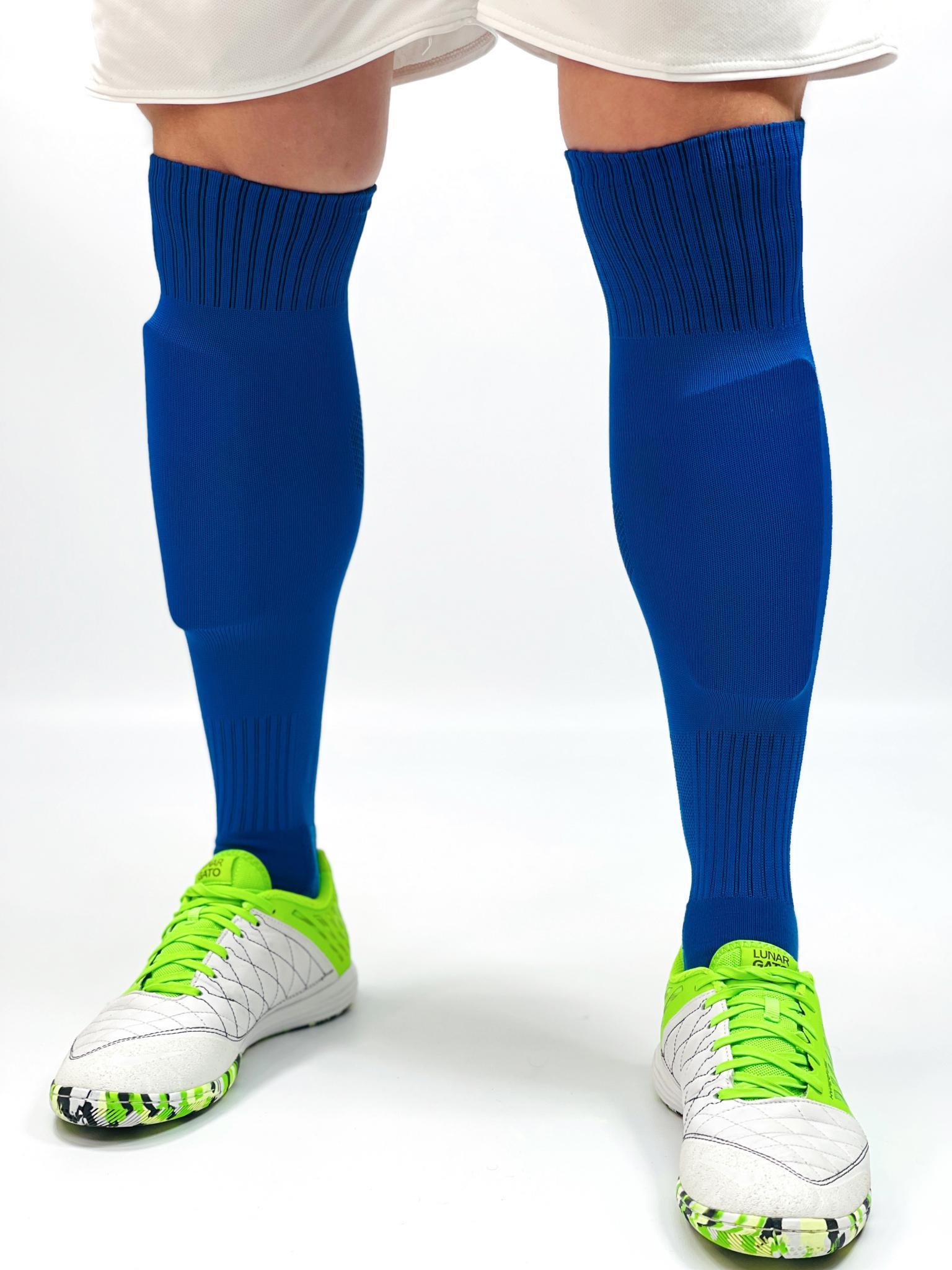 

Гетры футбольные Europaw CTM-011 синие с трикотажным носком, Гетры футбольные Europaw CTM-011 синие с трикотажным носком [41-45]