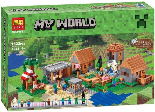 

Конструктор Майнкрафт Деревня Bela 10531 My World Minecraft 1622 деталей