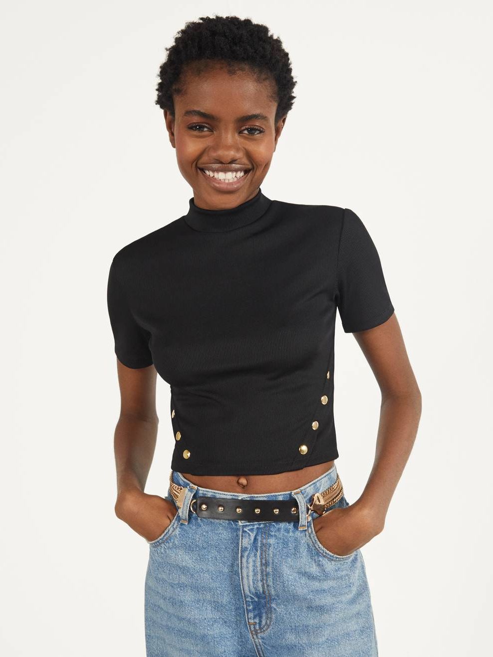 

Топ Bershka 1981/256/800  Черный, Топ Bershka 1981/256/800 M Черный