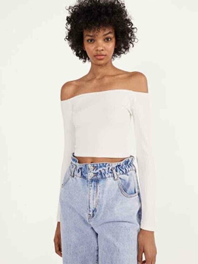 

Топ Bershka 1987/315/251  Белый, Топ Bershka 1987/315/251 M Белый