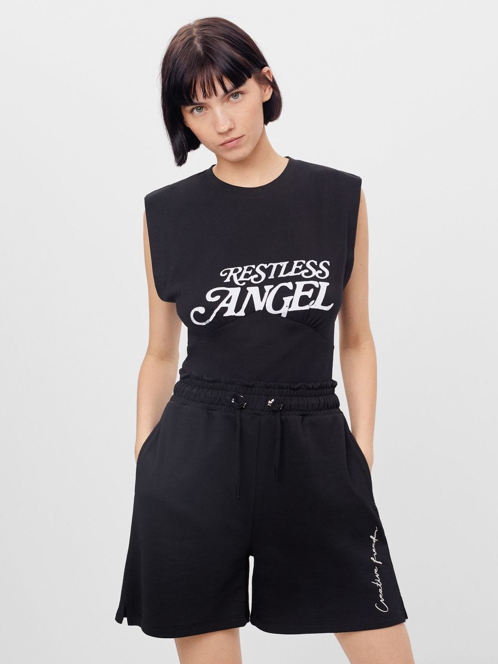 

Майка Bershka 1992/831/800  Черная, Майка Bershka 1992/831/800 S Черная