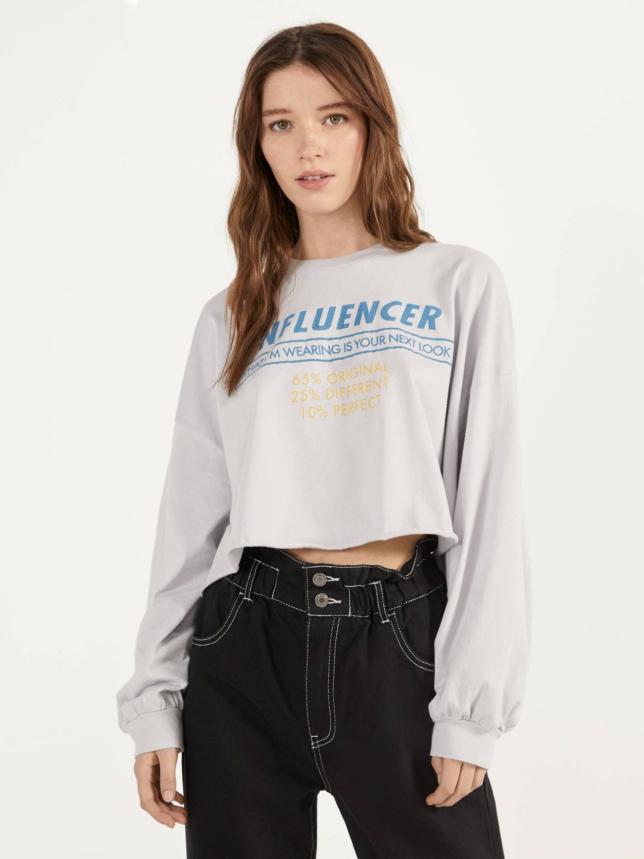 

Свитшот Bershka 2228/777/106  Голубой, Свитшот Bershka 2228/777/106 XS Голубой