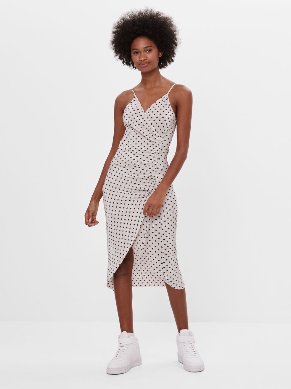 Bershka polka hot sale dot dress