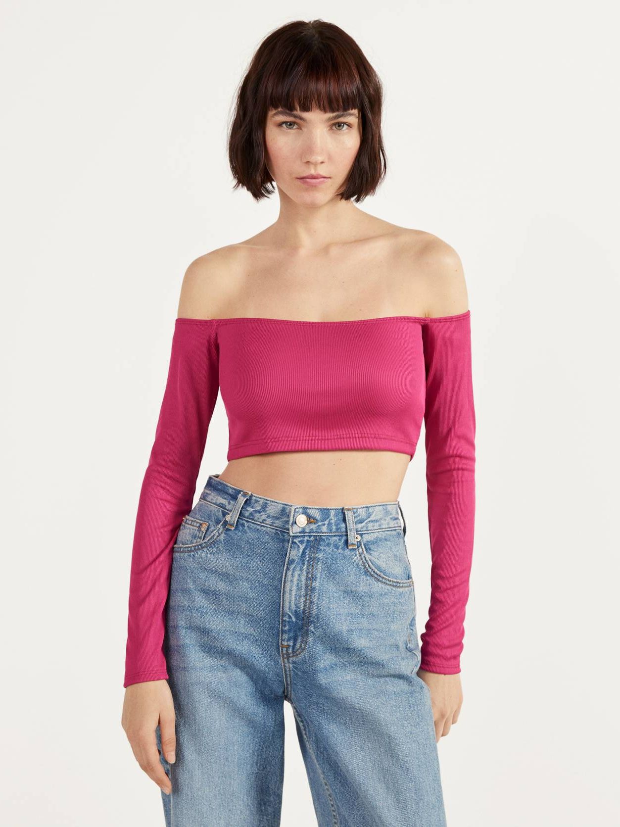 

Топ Bershka 3011/256/630  Малиновый, Топ Bershka 3011/256/630 L Малиновый