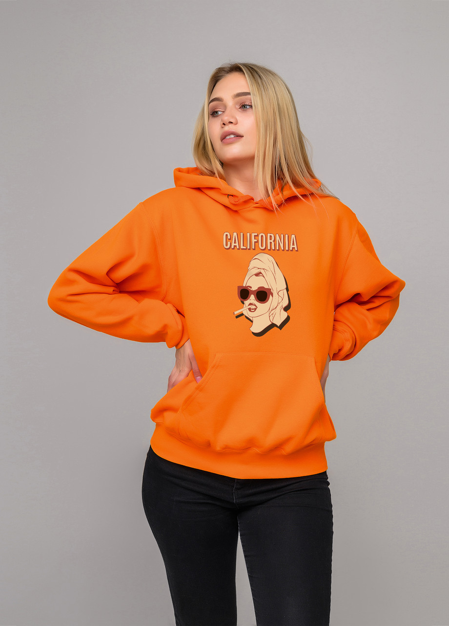 

Толстовка оранжевая LOYS california, Толстовка оранжевая LOYS california S
