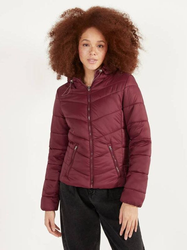 

Куртка Bershka 6210/644/605  Бордовая, Куртка Bershka 6210/644/605 M Бордовая