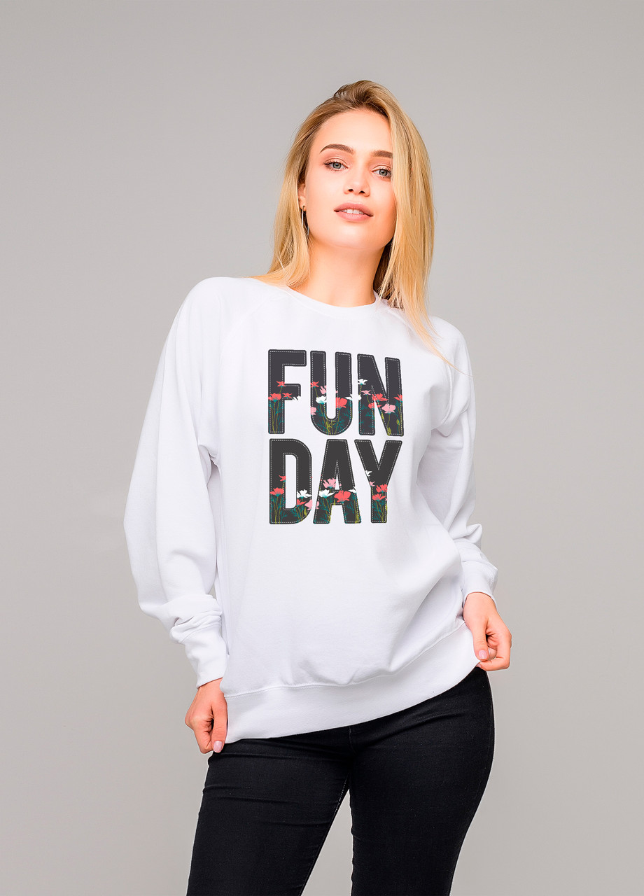 

Свитшот белый LOYS FUN DAY, Свитшот белый LOYS FUN DAY S