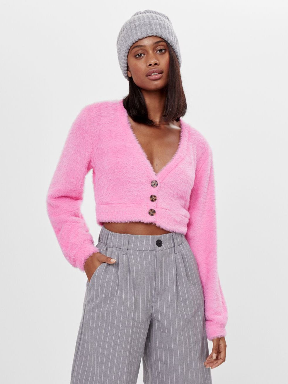 

Кардиган Bershka 6706/405/630 M Розовый