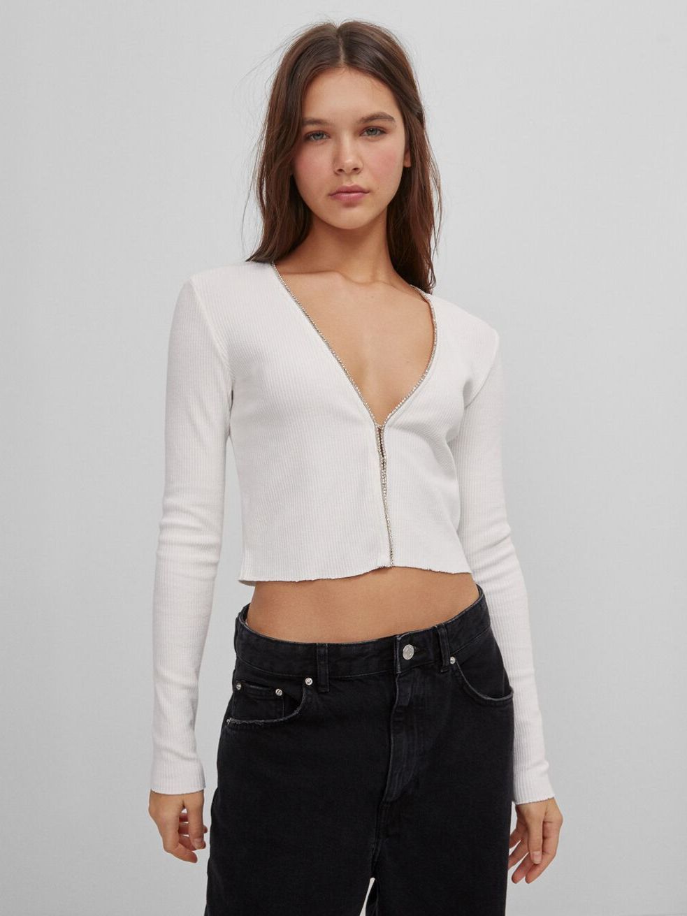 

Топ Bershka 6829/381/250  Белый, Топ Bershka 6829/381/250 S Белый