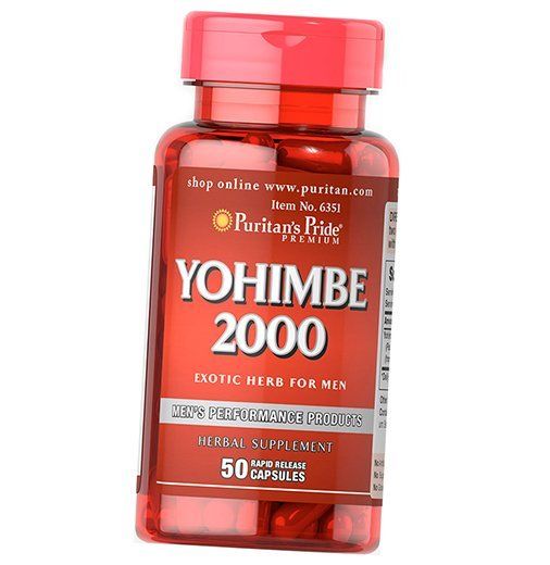 

Йохимбе, Yohimbe 2000, Puritan's Pride 50капс (08367007)