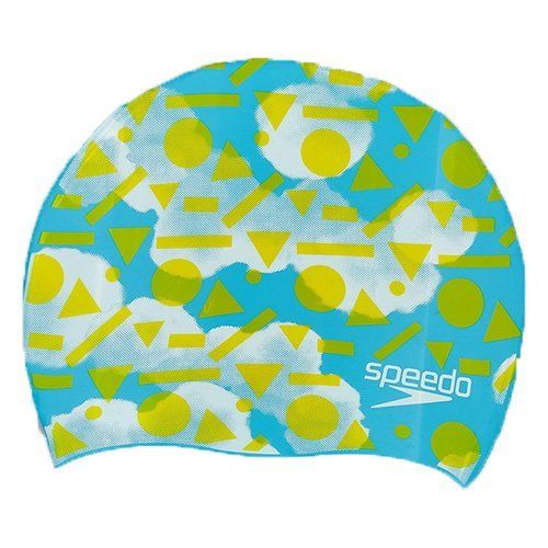 

Шапочка для плавания детская Slogan Print Speedo Голубо-желтый (60443008)