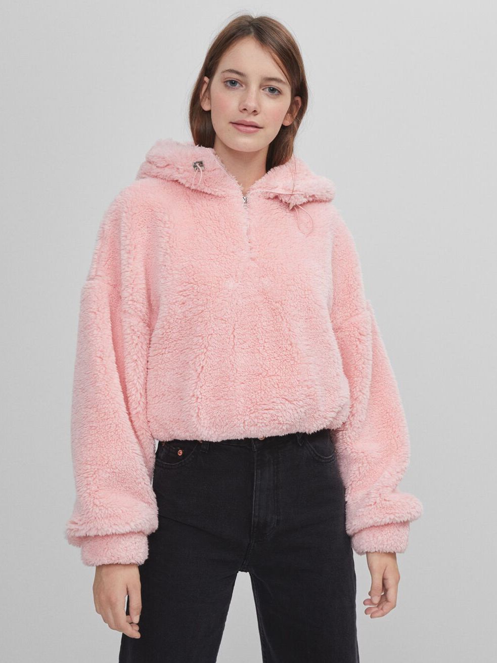 

Худи Bershka 7013/512/902 M Розовое