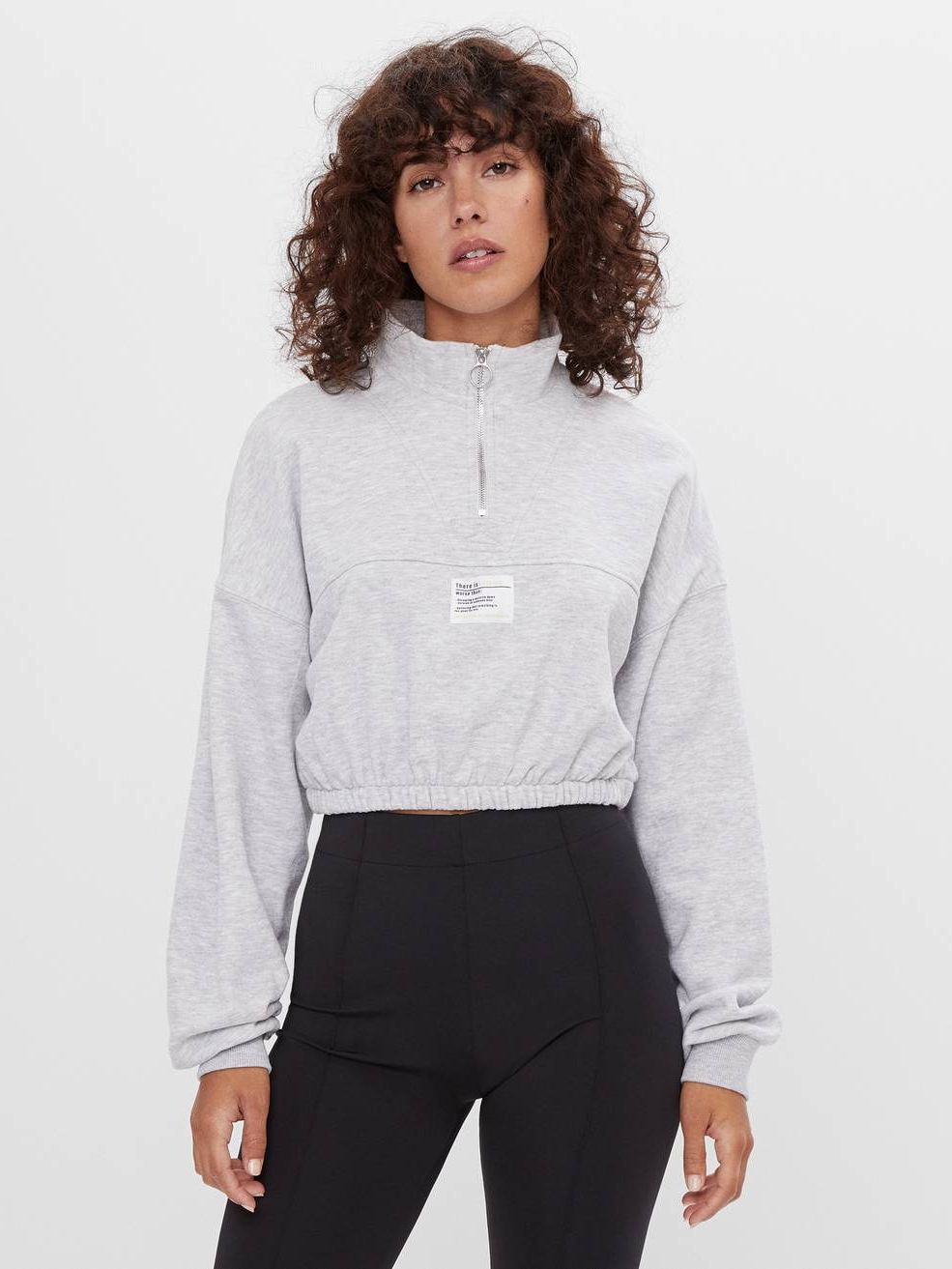 

Толстовка Bershka 7031/498/812 M Светло-серая