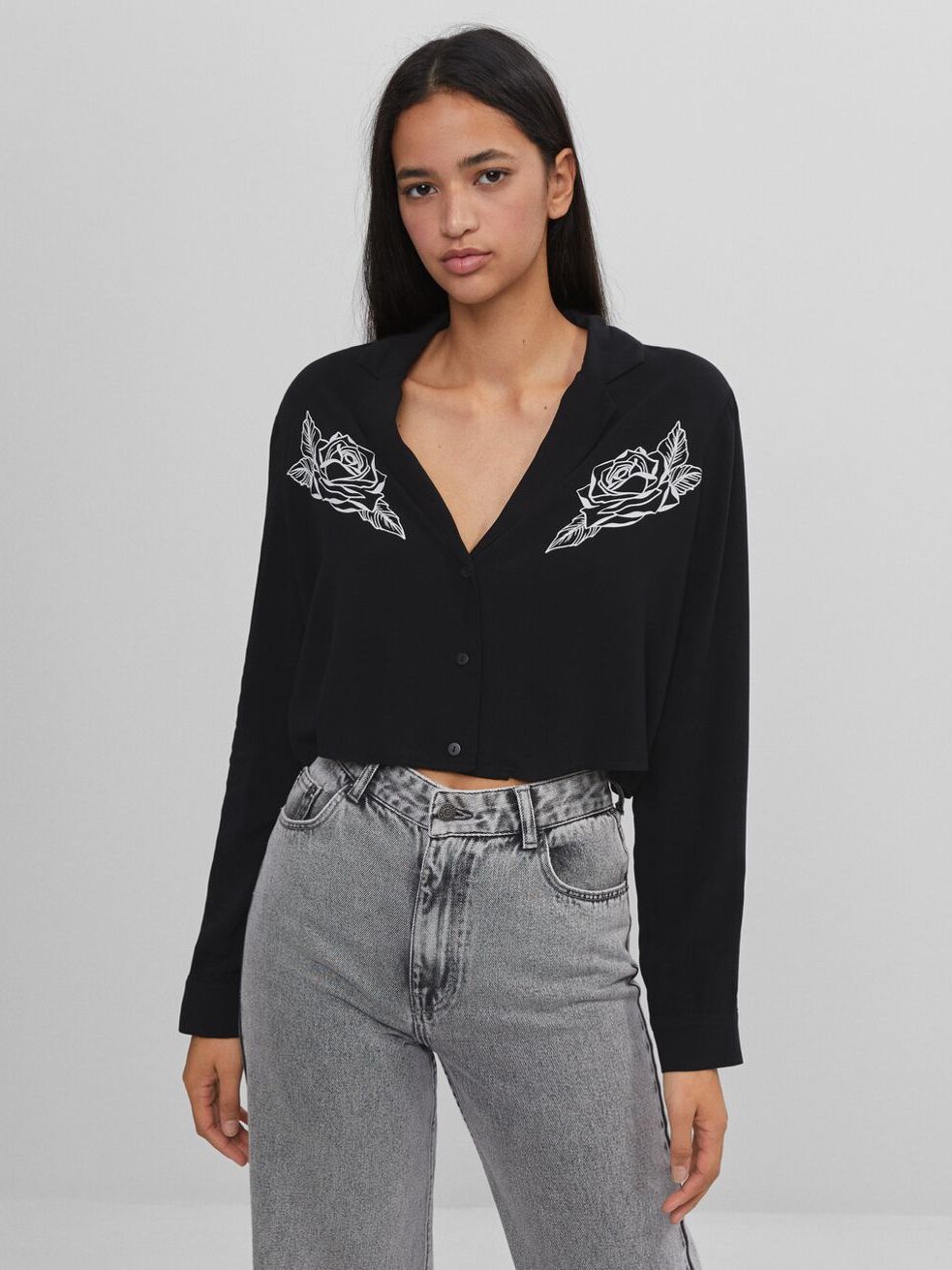 

Блузка Bershka 5909/666/800  Черная, Блузка Bershka 5909/666/800 M Черная