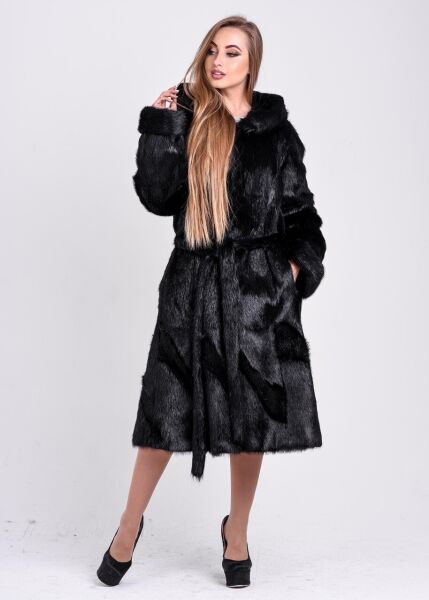 

Шуба BG-Furs из стриженой нутрии  Черная (Р-М-16-Ч-Серебо-Зигзаг, Шуба BG-Furs из стриженой нутрии 56 Черная (Р-М-16-Ч-Серебо-Зигзаг-56)