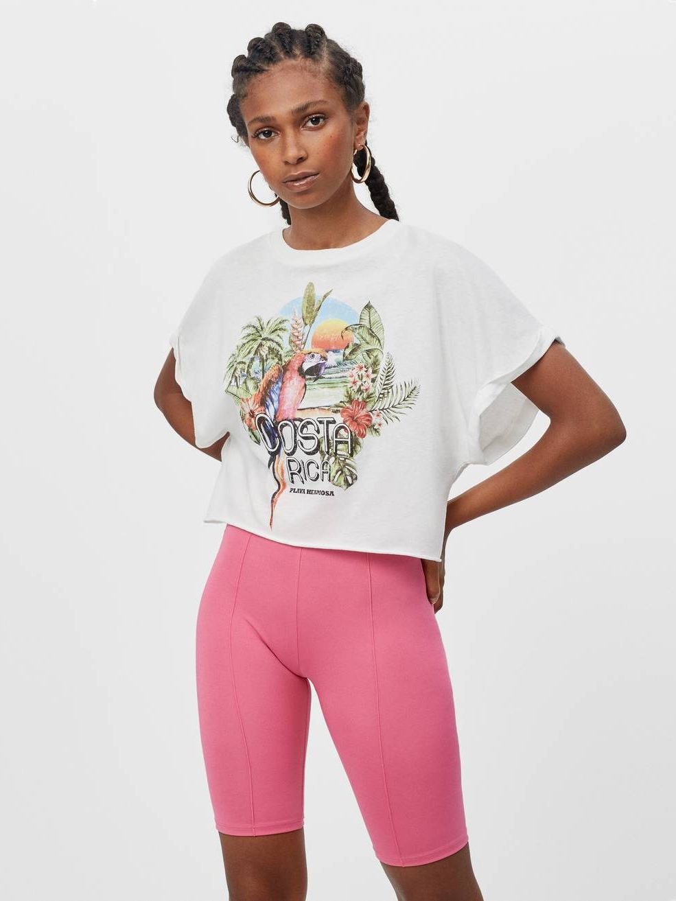 

Футболка Bershka 7299/033/251  Белая, Футболка Bershka 7299/033/251 XS Белая
