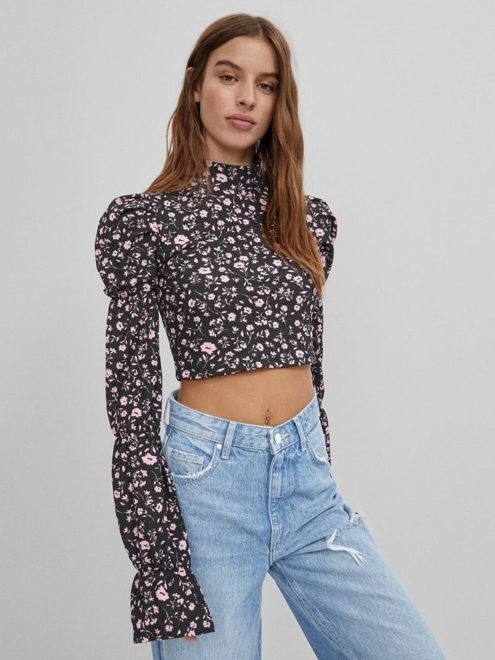 

Топ Bershka 7372/492/800  Черный, Топ Bershka 7372/492/800 L Черный