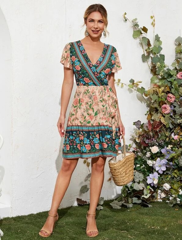 

Платье женское в стиле Бохо Flower meadow Berni Fashion (S) Бежевый