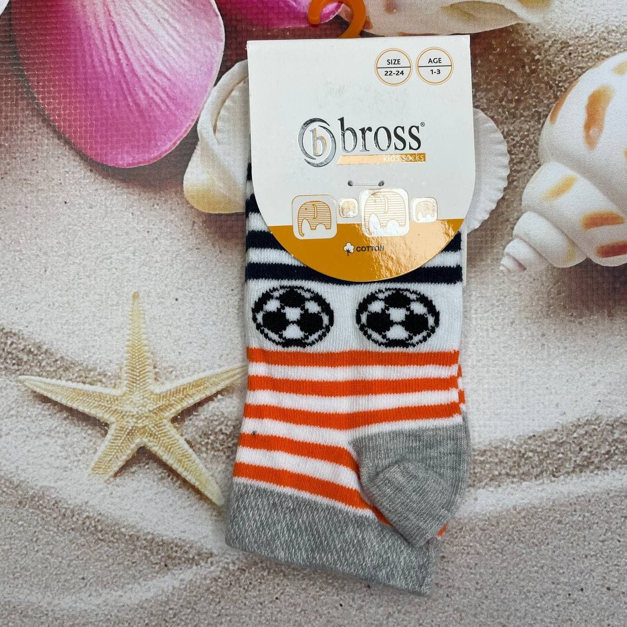 

Носки детские Bross -14р Мячи Оранжевые с разноцветным, Носки детские Bross 10-14р Мячи Оранжевые с разноцветным