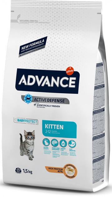 

Сухой корм для кошек Advance Cat Kitten 1.5 кг. для котят, а так же для беременных и кормящих кошек.