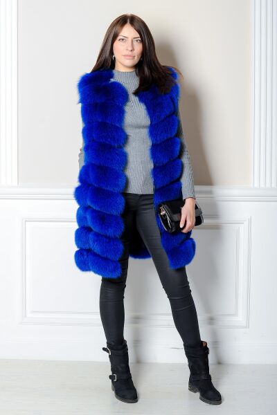 

Жилетка BG-Furs из песца 54 Голубая (Р-Ж-10-22-Электрик-54)