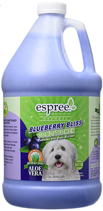 

Шампунь Espree Blueberry Bliss Cond, 1 Gal с маслом ши для собак 3,79 л