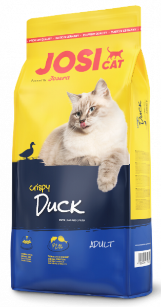 

Сухой корм Josi Cat Crispy Duck 10 кг для кошек и котов вкусные гранулы с уткой