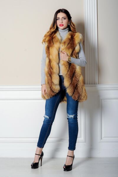 

Жилетка BG-Furs из лисы удлененная  Золотистая (Р-Ж10-29, Жилетка BG-Furs из лисы удлененная 46 Золотистая (Р-Ж10-29-46)