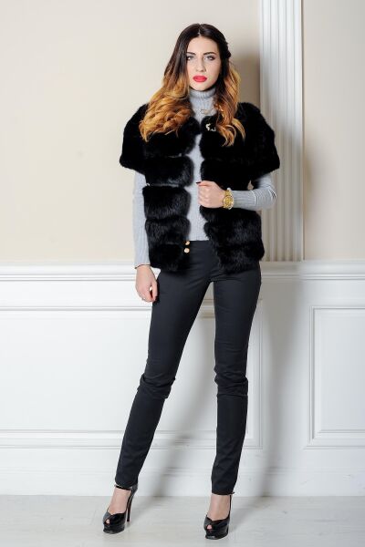 

Жилетка BG-Furs из меха кролика  Черная (Р-М23-Ч, Жилетка BG-Furs из меха кролика 46 Черная (Р-М23-Ч-46)