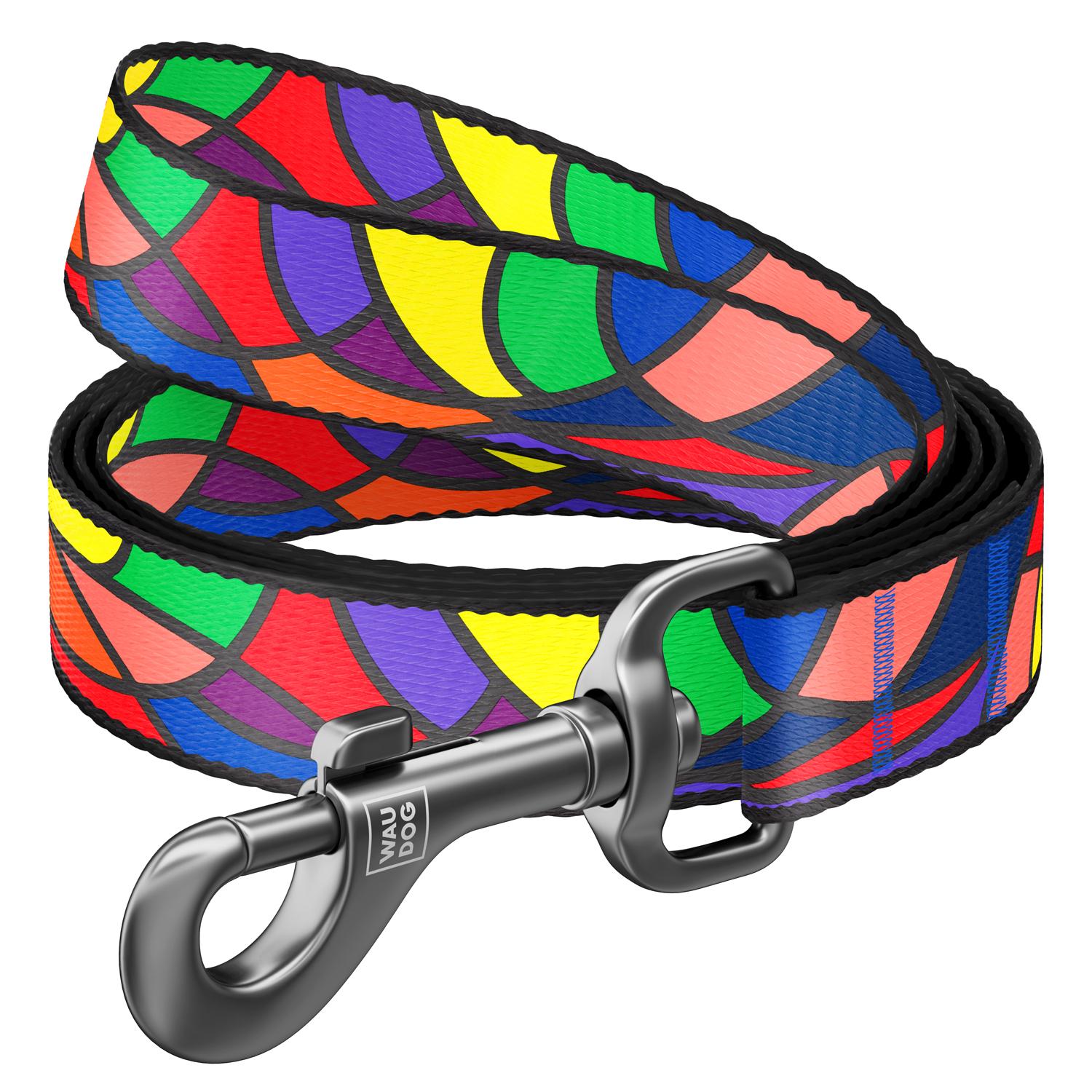 

Поводок для собак нейлоновый WAUDOG Nylon, рисунок "Витраж", L, Ш 25 мм, Дл 122 см