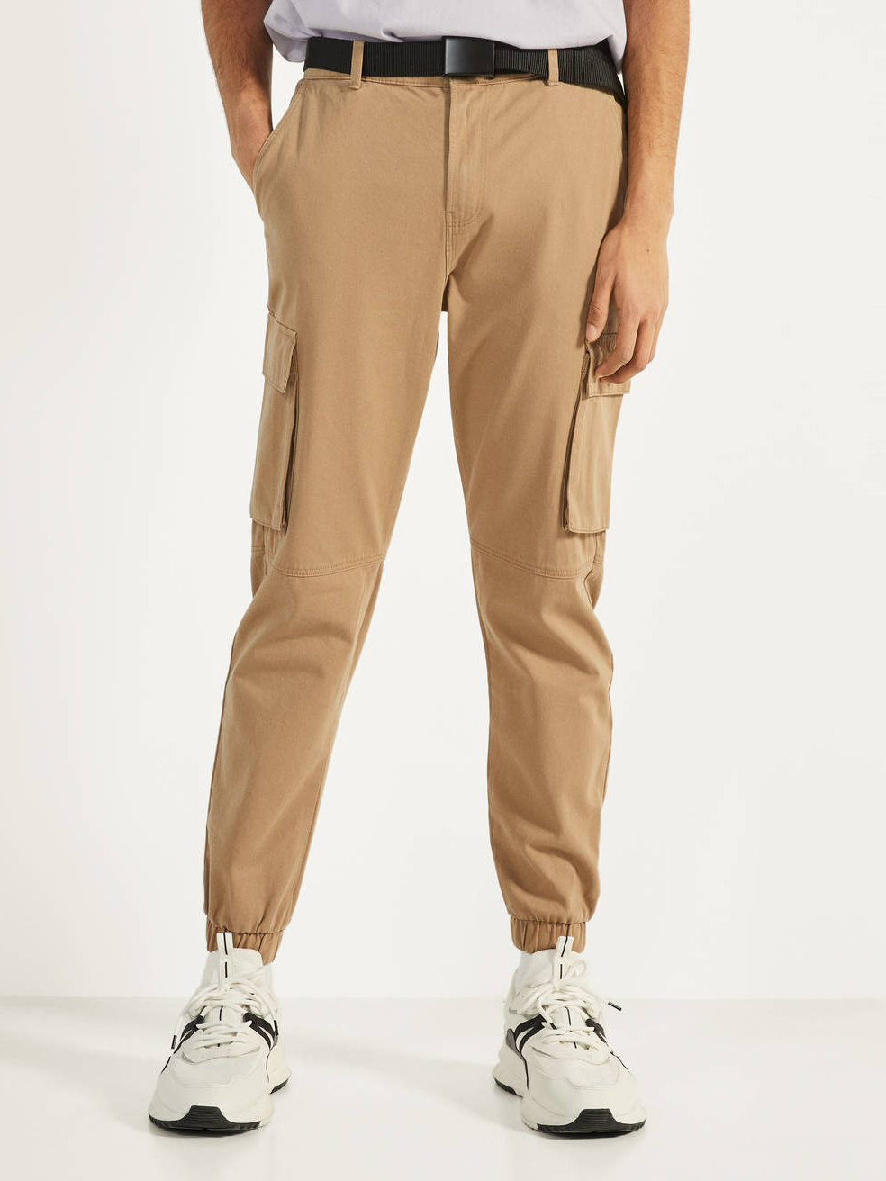 

Брюки Bershka 0289/019/742 L Светло-коричневые