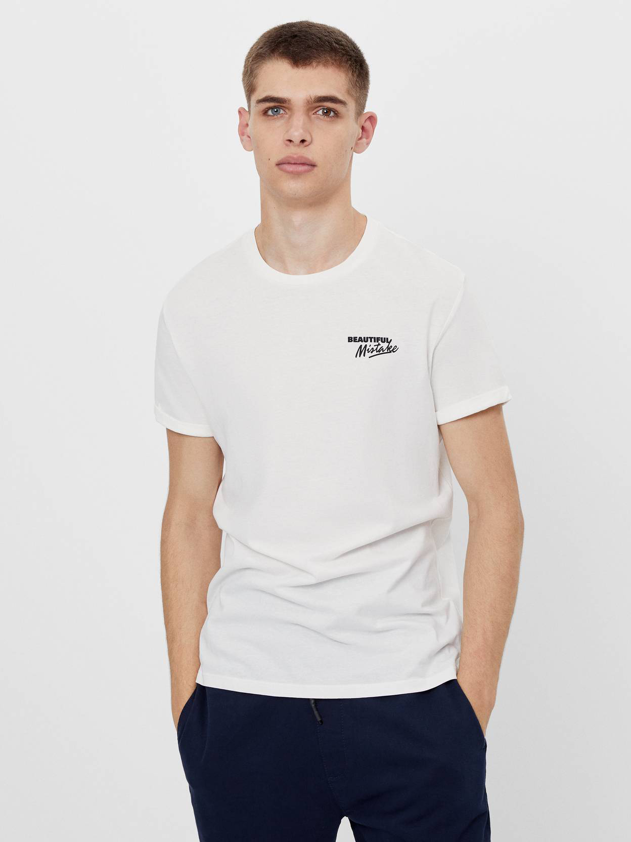 

Футболка Bershka 7811/901/251  Белая, Футболка Bershka 7811/901/251 S Белая