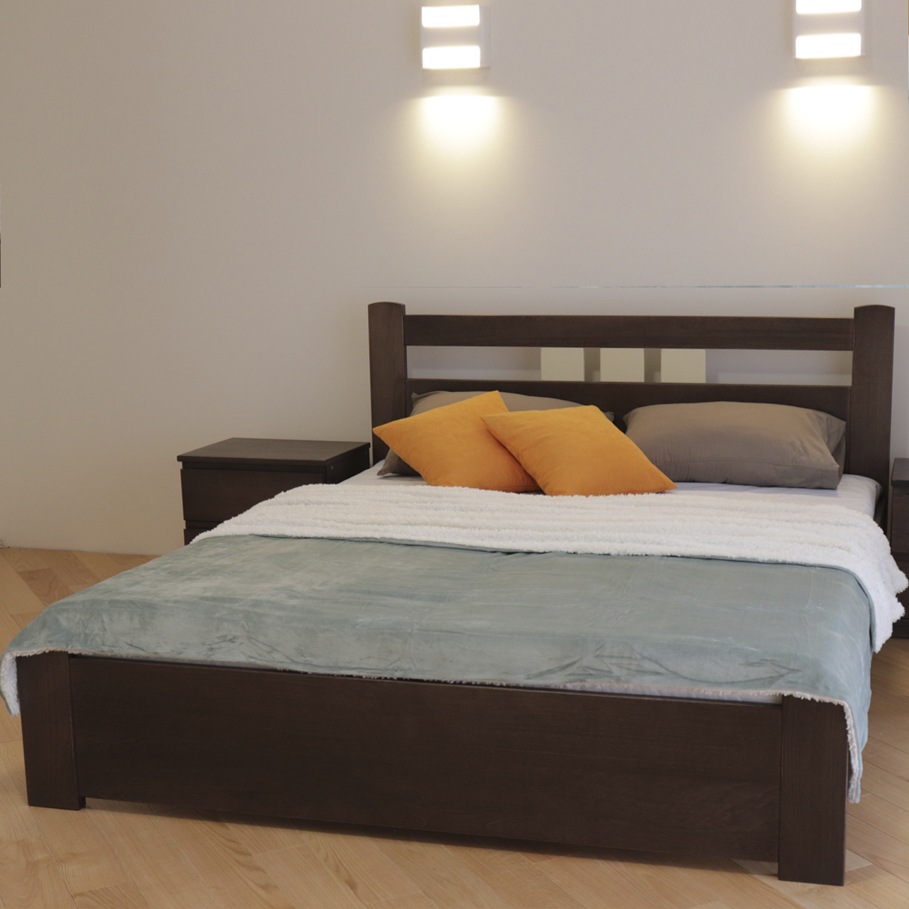 

Кровать деревянная Дримка Геракл с низким изножьем (массив бука) 1800х1900