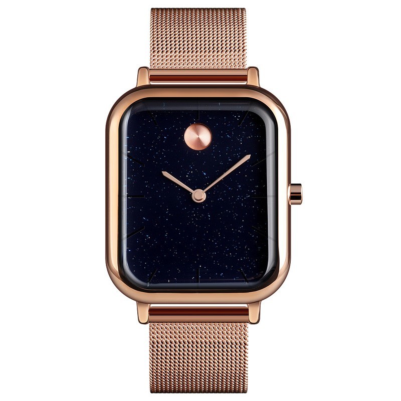 

Женские часы Skmei 9187 rose gold mesh