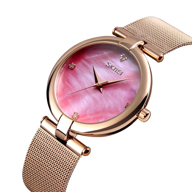 

Женские часы Skmei 9177 rose gold/pink