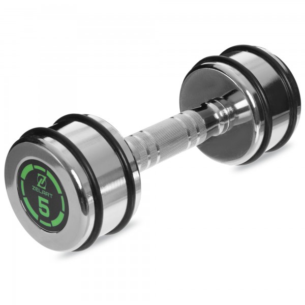 

Гантель/гиря Гантель хромированная 5кг Zelart FI-2622-5 (SKL03256)