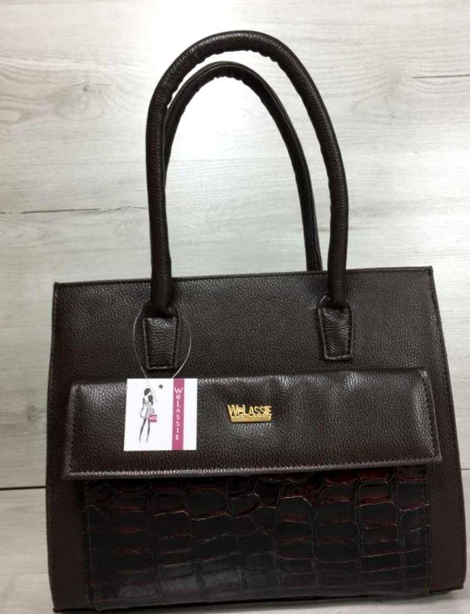 

Каркасная женская с накладным карманом Aliri-310-01 коричневая